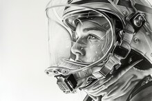 Detailed Monochrome Illustration Capturing The Complexity And Craftsmanship Of Motorcycle Engine Parts