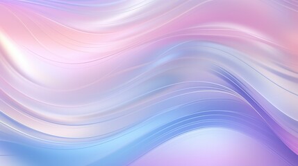 Canvas Print - an image showcasing a blend of blue and pink hues in a fluid wave pattern, giving a cool and calm fe