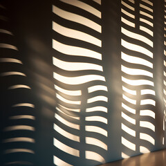 Wall Mural - Abstract patterns created by light and shadows