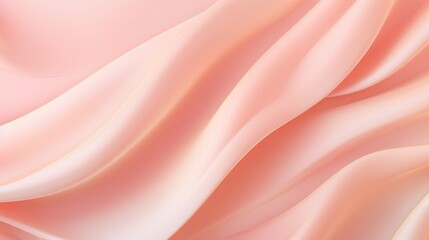 Canvas Print - This luxurious pink satin fabric image highlights the lustrous sheen and smooth, undulating folds, evoking a sense of elegance and serenity