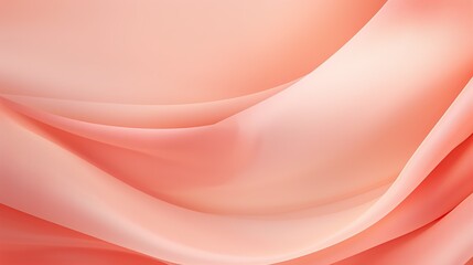 Canvas Print - this artistic image shows gentle fabric-like folds transitioning from a soft coral to a delicate pin