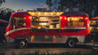 Retro Culinary Delights: A Vintage Food Truck Serving Up Classic Comfort Food in a Nostalgic Setting