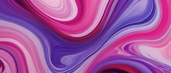 Wall Mural - Vivid abstract pink and purple swirling textures fluid art pattern background 