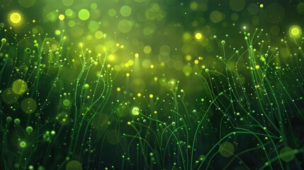 Organic green abstract background inspired by nature, Ai Generated.