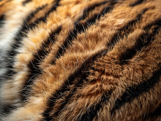 extreme macro shot of tiger fur texture