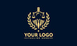justice law logo design. law firm logo design. attorney logo Vector vintage attorney, advocate labels, juridical firm badges collection. Act, principle, legal icons design.