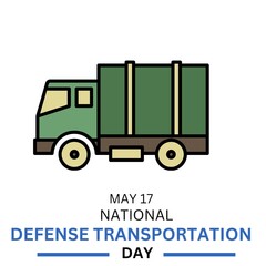 Wall Mural - National Defense Transportation Day. Holiday concept. Template for background, banner, card, poster with text inscription. 
