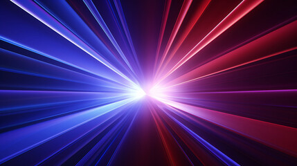 Abstract red and blue light background on black background, futuristic tech energy concept illustration