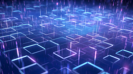 Digital purple and blue data graphic poster web page ppt background