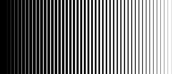 Wall Mural - striped halftone gradation texture. fading vertical line gradient background. repeating pattern back