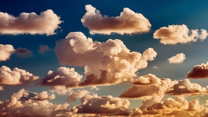 Wall Mural - beautiful sunset sky with clouds background of colored clouds and sky.