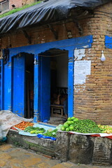 Wall Mural - old market n the village patan, nepal