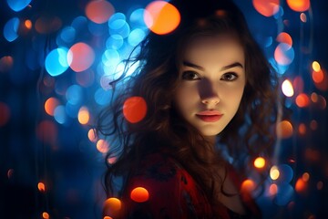 Sticker - Blurred lights creating bokeh beauty