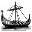 Viking Ship, Norse Viking Boat, Viking Vessel,  Viking Scene , sailboat, wooden boat, Pirate ship, ship, nordic, dragon ship, dragon boat vector clipart
