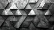 Modern architectural detail of a 3D geometric wall, suitable for interior design magazines and architectural showcases, highlighting contemporary aesthetics