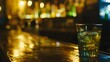 © PSCL RDL - glass of alcoholic drink on counter in bar