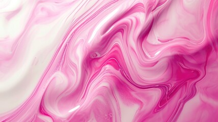 The abstract picture of the two colours between pink and white colour that has been mixing with each other in the form of the ink or liquid to become beautifully view of this abstract picture. AIGX01.