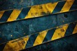 An illustration of a dark under construction tape background, indicating areas undergoing maintenance or construction.