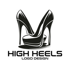 High Heels Vector Logo Design