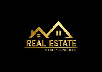 Wall Mural - real estate home logo design