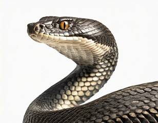 Wall Mural - Close-up of the face of a cobra snake