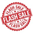 FLASH SALE text on red round stamp sign