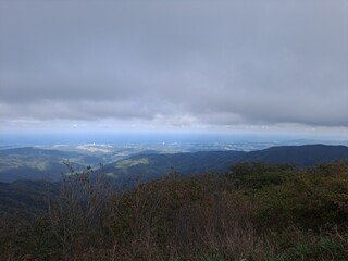 clouds over mountain