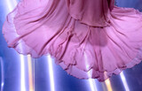Fototapeta Łazienka - Pink fabric as an abstract background. Textures