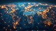 © Emiliia - World Map Illuminated With Lights