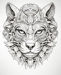 Wall Mural - Lion head tattoo idea