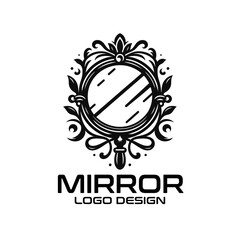 Wall Mural - Mirror Vector Logo Design