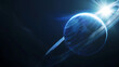 Planet background 3D rendering