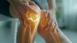 Individual Experiencing Severe Knee Joint Pain