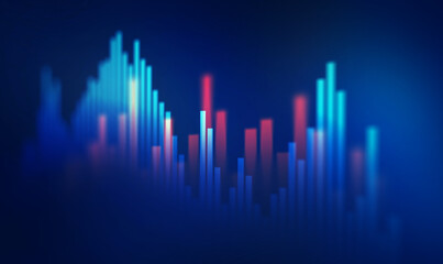 Wall Mural - Investment finance chart,stock market business and exchange financial growth graph.	
