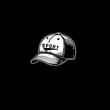 illustration design logo a sport hat on black background