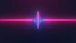 Waveform and abstract sound background modern illustration of neon audio voice. Radio pulse effect curve. Music track lines vibrant motion illustration. Electronic record graph chart.