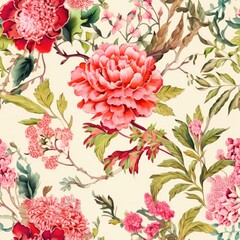  Seamless floral patterns exudes the timeless elegance of nature's artistry