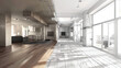 Renovation concept , apartment before and after restoration or refurbishment