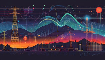 illustration explaining the electromagnetic spectrum, depicting the range of electromagnetic waves from radio waves to gamma rays