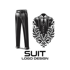 Wall Mural - Suit Vector Logo Design