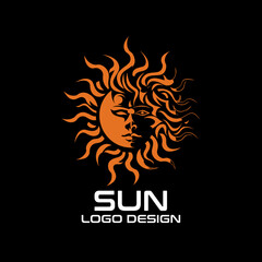 Wall Mural - Sun Vector Logo Design