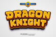 Dragon Knight Editable Text Effect Style 120424