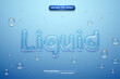 Realistic Fresh  Liquid Water Transparent Text Effect