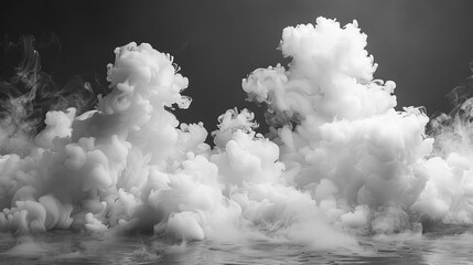 Aufkleber - Smoke on a black background.