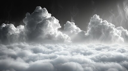 Aufkleber - Transparent fog or smoke isolated on white modern background. Modern illustration.