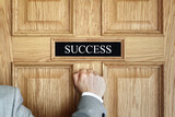 Fototapeta  - Knocking on the door to Success