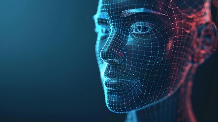 Poster - Technology for face scanning and healthcare; scientific interface for identity checks; blueprint for 3D body parts of humans