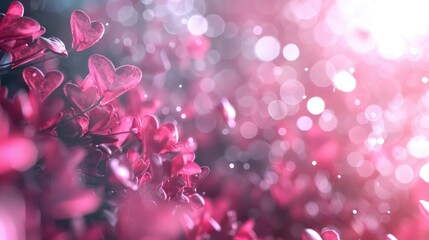 Poster - Close up shot of a bunch of pink flowers, perfect for floral backgrounds