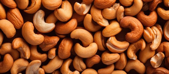 Poster - Single cashew surrounded by cashew nuts