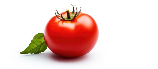 Aufkleber - Close-up tomato leaf white surface